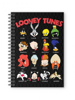 Looney Tunes: Headshots - Looney Tunes Official Spiral Notebook